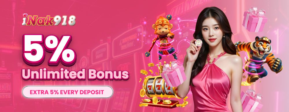5% deposit bonus — original iNak918 artwork